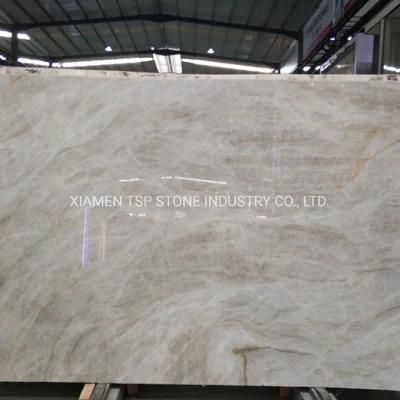 Simple Elegant Taj Mahal Quartzite Madre Perla White Slab for Countertop and Flooring Tile