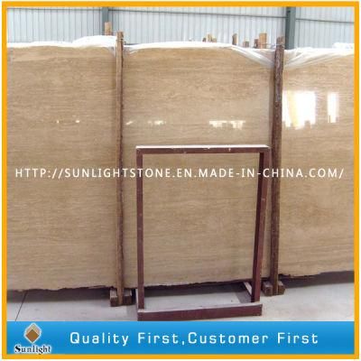 Polished Roman Beige/Cream Marble Travertine Slabs