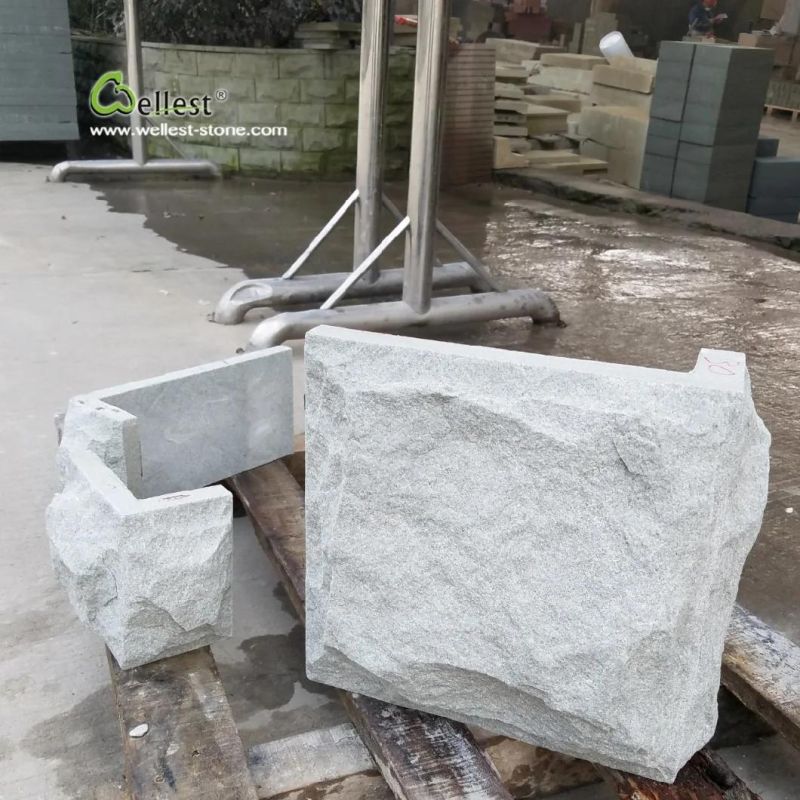Tasteful Sy157 White Sandstone Mushroom Wall Cladding and Covering Tile