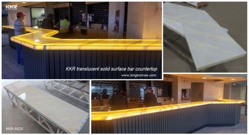 Kingkonree Decorative Solid Surface Translucent Stone Panel
