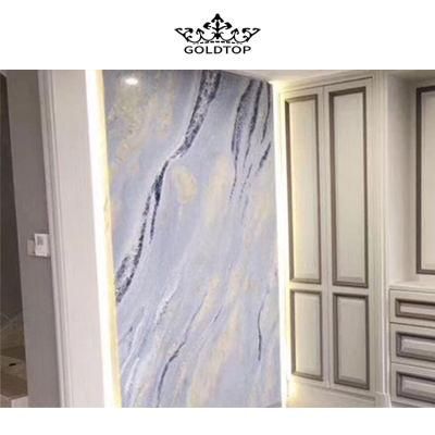 Natural Stone Polished Indoor Decoration Blue Sky Slab Blue Granite Tabletop