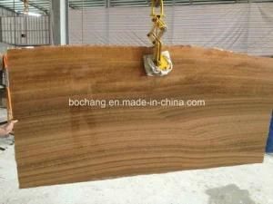 Yellow Wooden Stone Marble for Polished Tile Slab