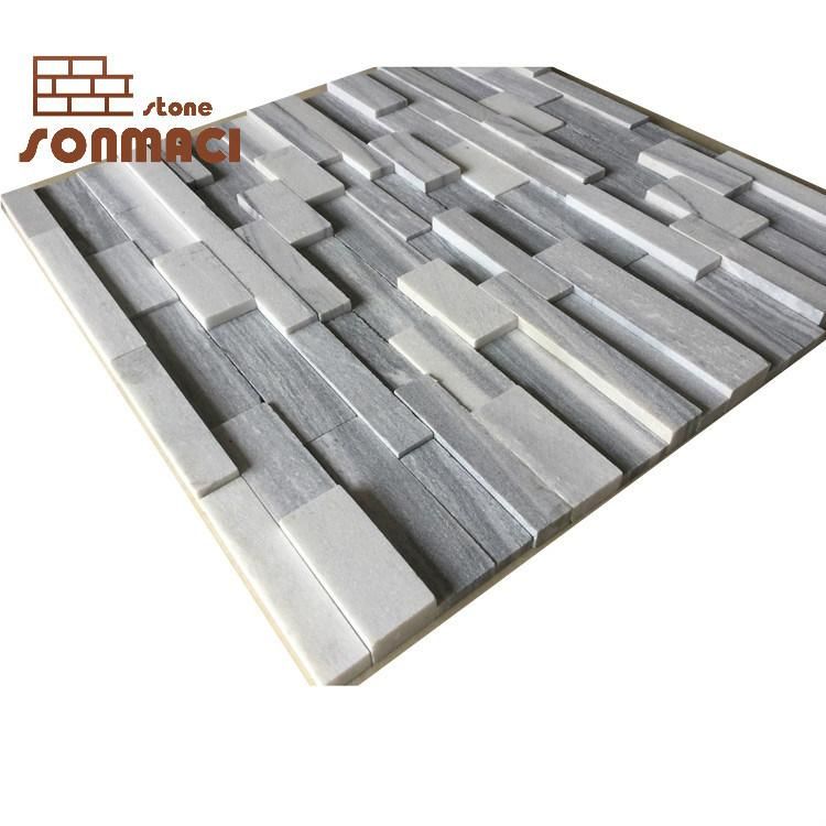 Decorative Marble Ledge Stone Wall Cladding for Villa