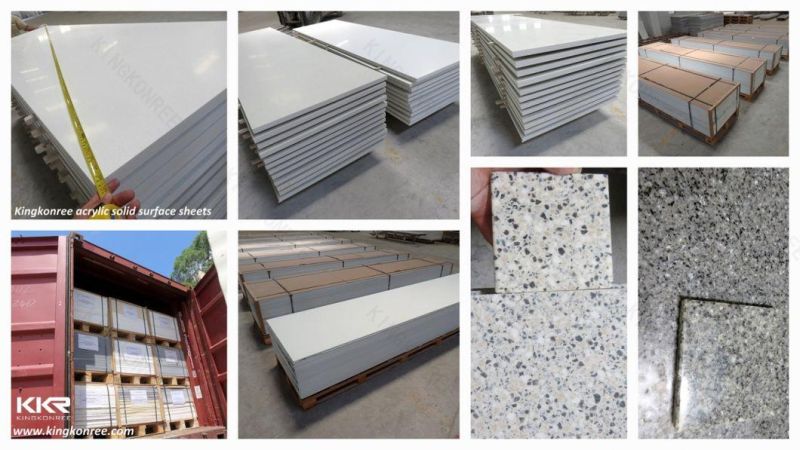 Engineering Stone Countertop Table Top Material Artificial Stone Acrylic Solid Surface Sheets