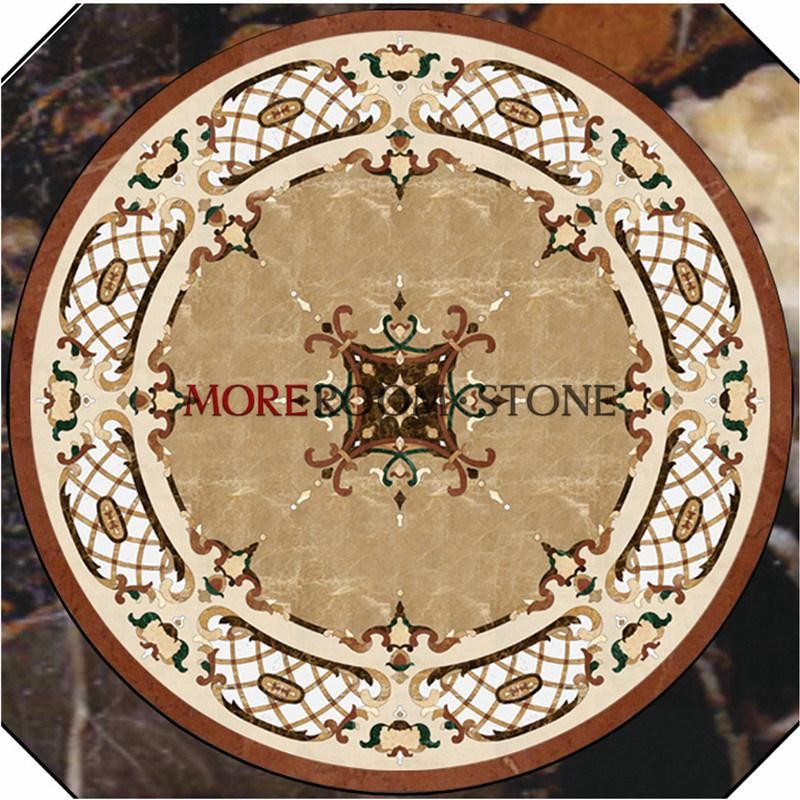 Meeting Room Parquetry Marble Inlay Flooring Design