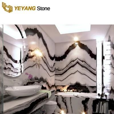 Polished Natural China Panda White Marble for Table/Bathroom/Wall/Floor Tile
