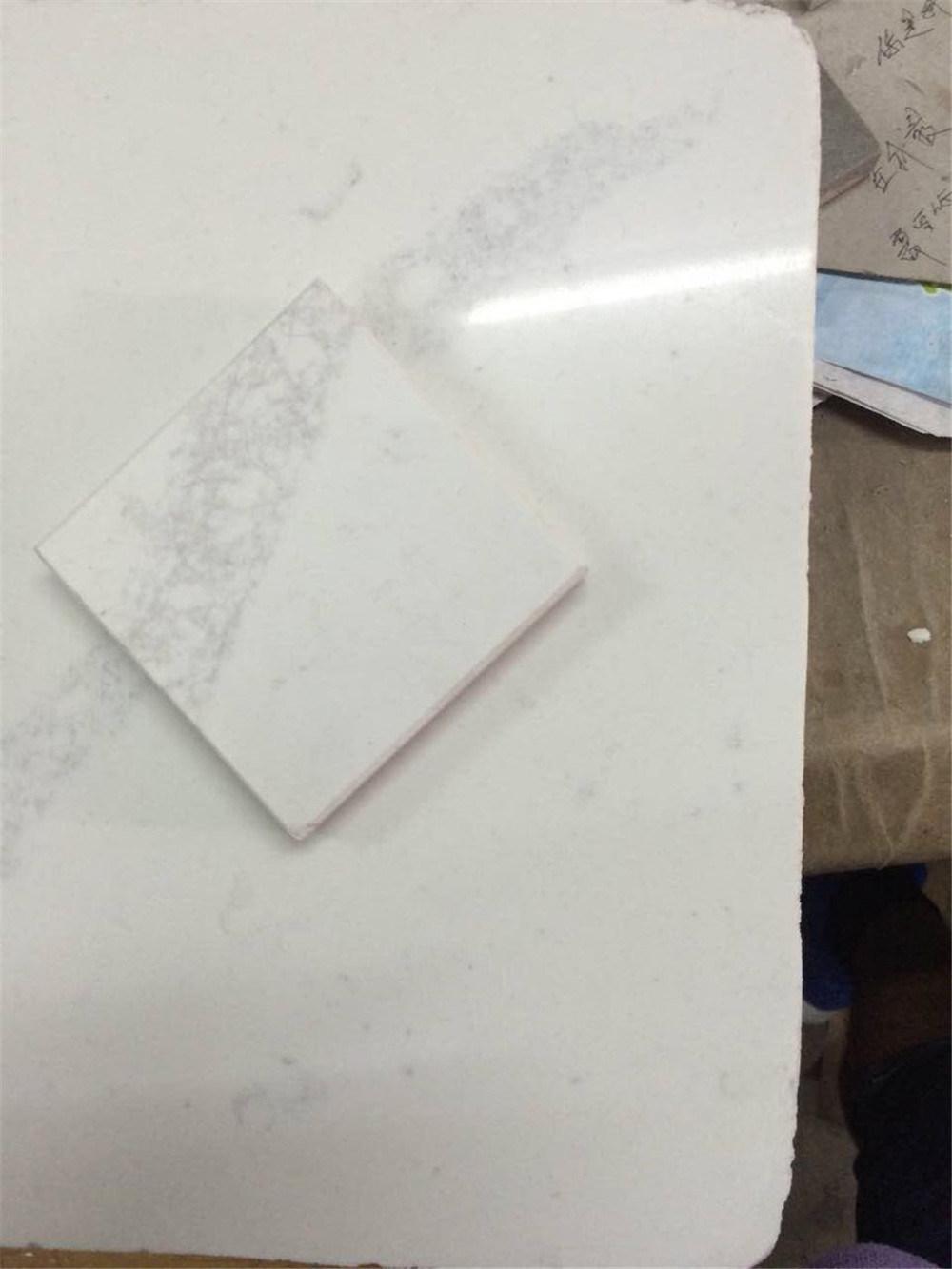 Artificial Stone Calacatta/Carrara White Quartz Wholesale Solid Surface Counter Top Table