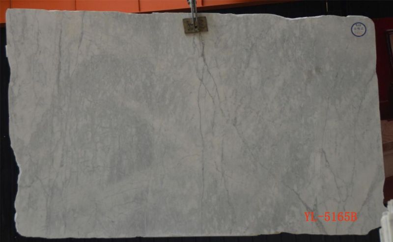 Snow White Polished Marble Slabs for Interior Flooring Wall Decoration