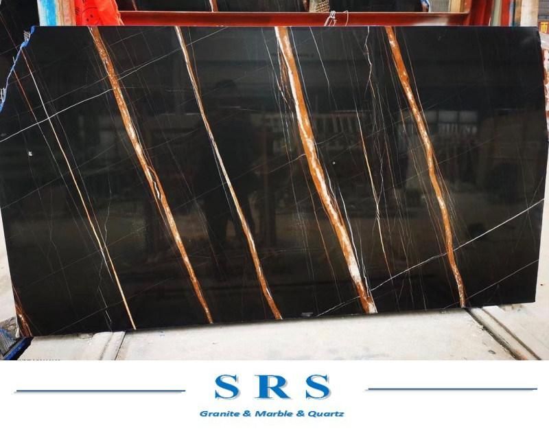 Sahara Noir Marble for Slab/Tiles/Home Decor/Lobby Project