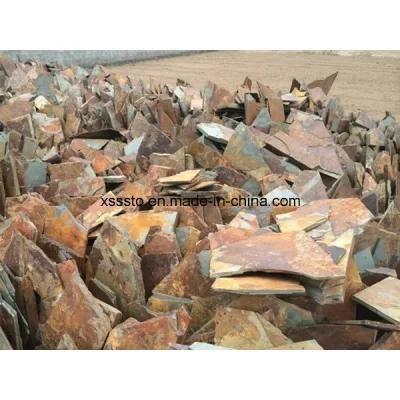 Wholesale Natural Rusty Irregular Slate for Paving