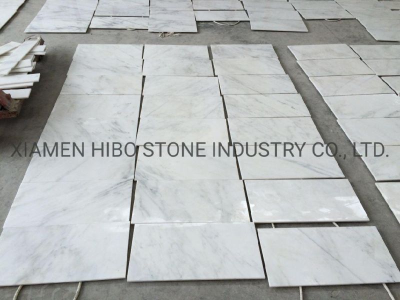 Top a Quality Oriental White/Asian Carrara/China Staturio/Bianco Carrara/Calacatta Gold Marble Floor and Wall Tile