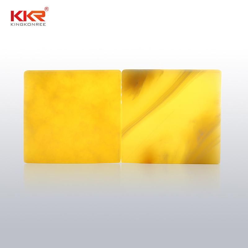 Corian Acrylic Solid Surface Decoration Material Translucent Resin Tiles Wall Panels