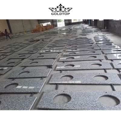 Sea Wave Granite, Spray White Granite, Spray Gray Granite, Sseawave White Granite, Shandong Cloud Granite Countertop/Vanity Top Project