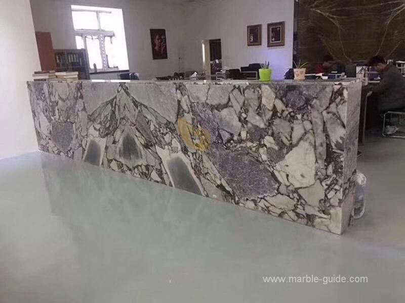 Natural Titanic Storm White/Blue/Grey/Black Marble for Countertops/Worktop/Flooring/Wall/Vanity Top