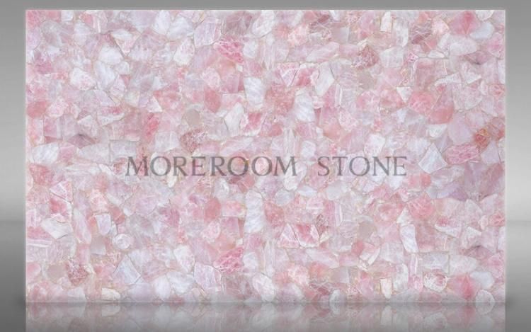Pink Crystal Rose Quartz Coffee Table Gemstone Marble Stone China Price
