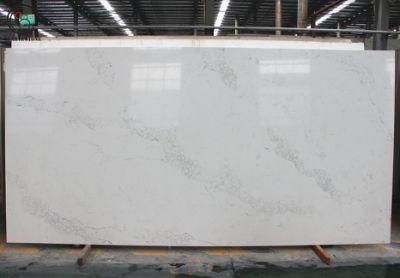 Factory Artificial Quartz Stone Slabs Calacatta Countertops Made in China