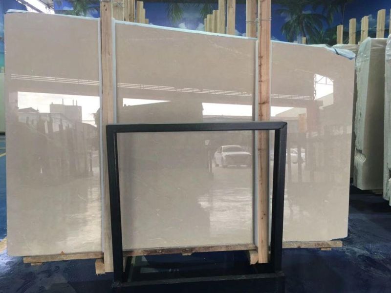 Popular Natural Shaanna Beige Marble Slab and Tile for Hotel Wall Floor Decorate