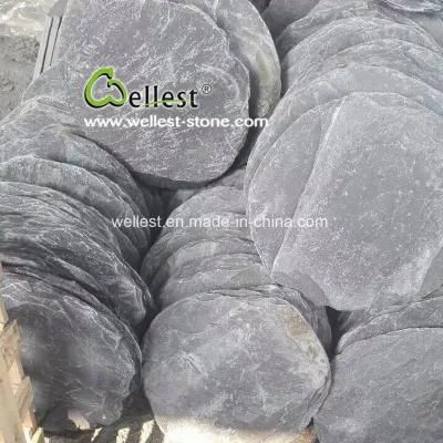 Slate Tumble Round Shape Stepping Stone for Walkway