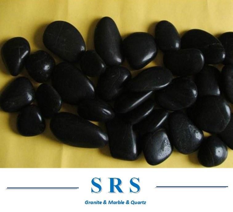 Natural Polished Cheap Natural /Yellow/Black/Yellow/White Multicolour Pebble Stone/Cobblestone for Landscape Paving/Outside Flooring/Playground Paving
