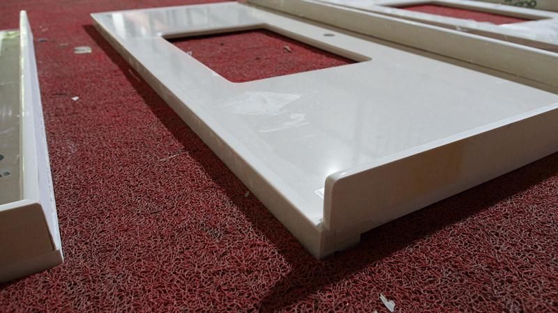 Factory Wholesale Cheap Rectangular Shape Bathroom Artificial & Quartz Stone Countertops Vanity Tops