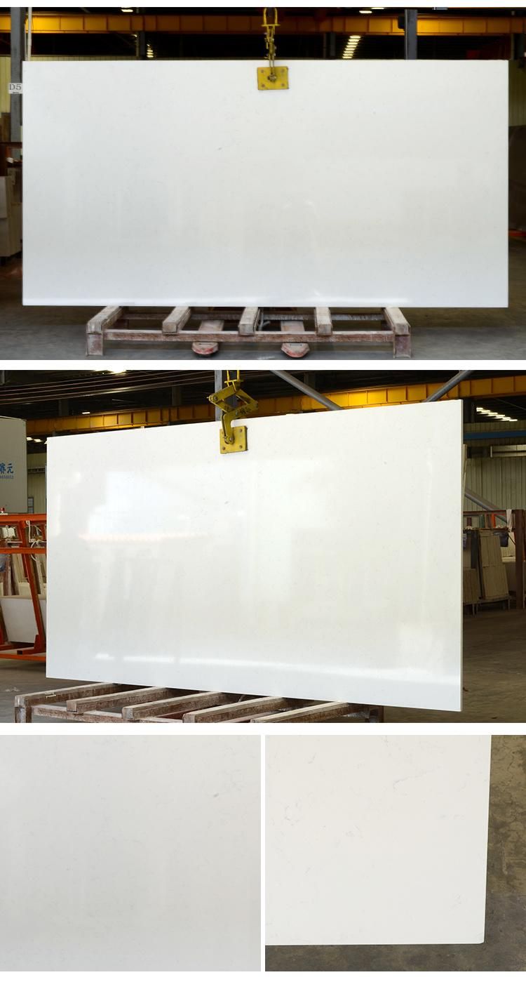 Artificial Stone Slabs Summerly Quartz Calacatta Snow White for Project
