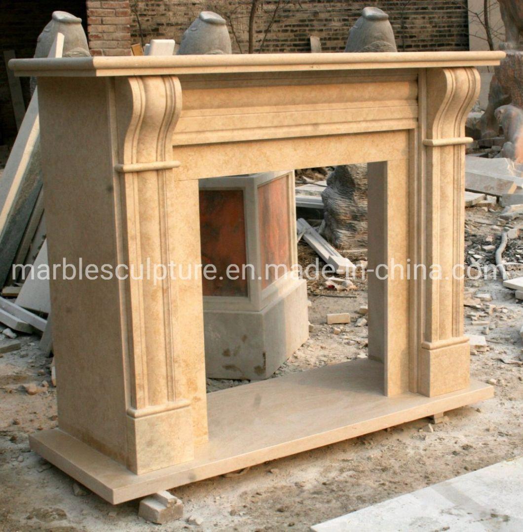 Simple Style Hot Selling Marble Fireplace Home Decoration (SYMF-244)