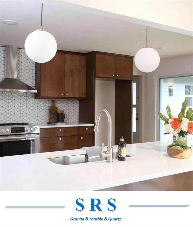 High Quality Starlight/Sparkle/Crystal White White Artificial Stone for Engineer Stone Worktop Countertops/Slabs/Tiles/Wall Tile/Vanity Top