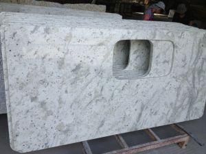 Cheap High Quality Customize White Natural Granite for Kitchen Bathroom Eased/Laminate/Bullnose Countertop Vanities