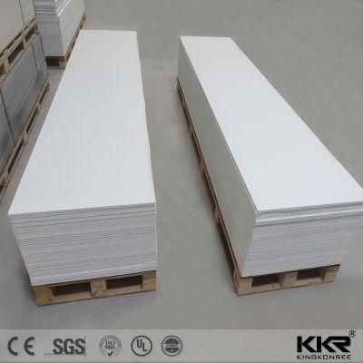 12mm Pure White Artificial Acrylic Stone Solid Surface