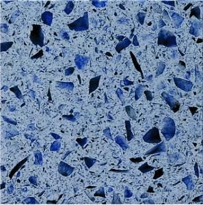Blue Colour Artificial Quartz Stone for USA Market
