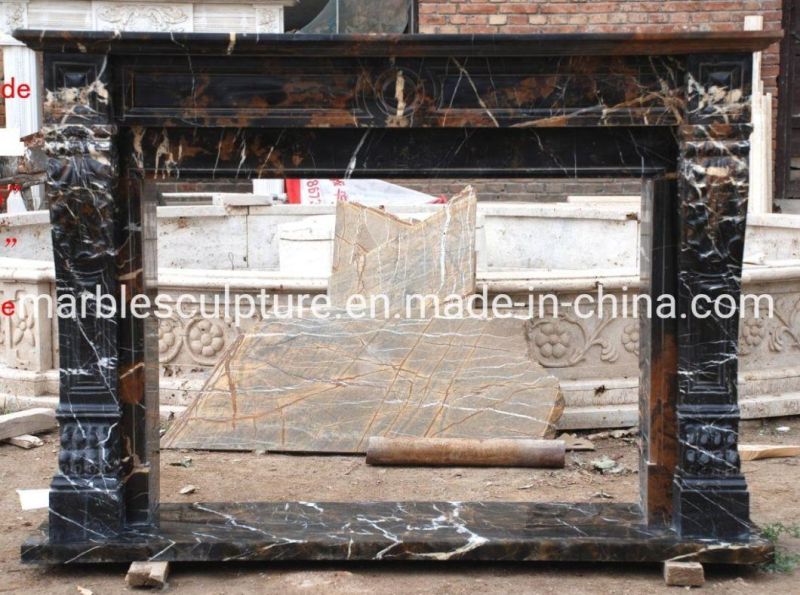 Simple Style Natural Stone Marble Fireplace for Sale (SYMF-155)