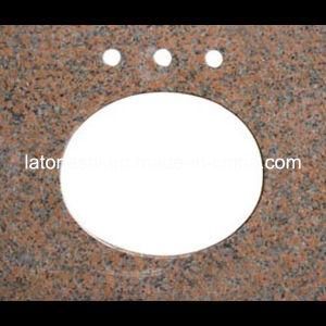 Modern Design Prefabricated G562 Granite Vanity Coutertops Kitchen / Bathroom Tops
