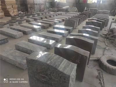 Upright Granite Headstones Memorial Plaques Monument Cemetery American Style