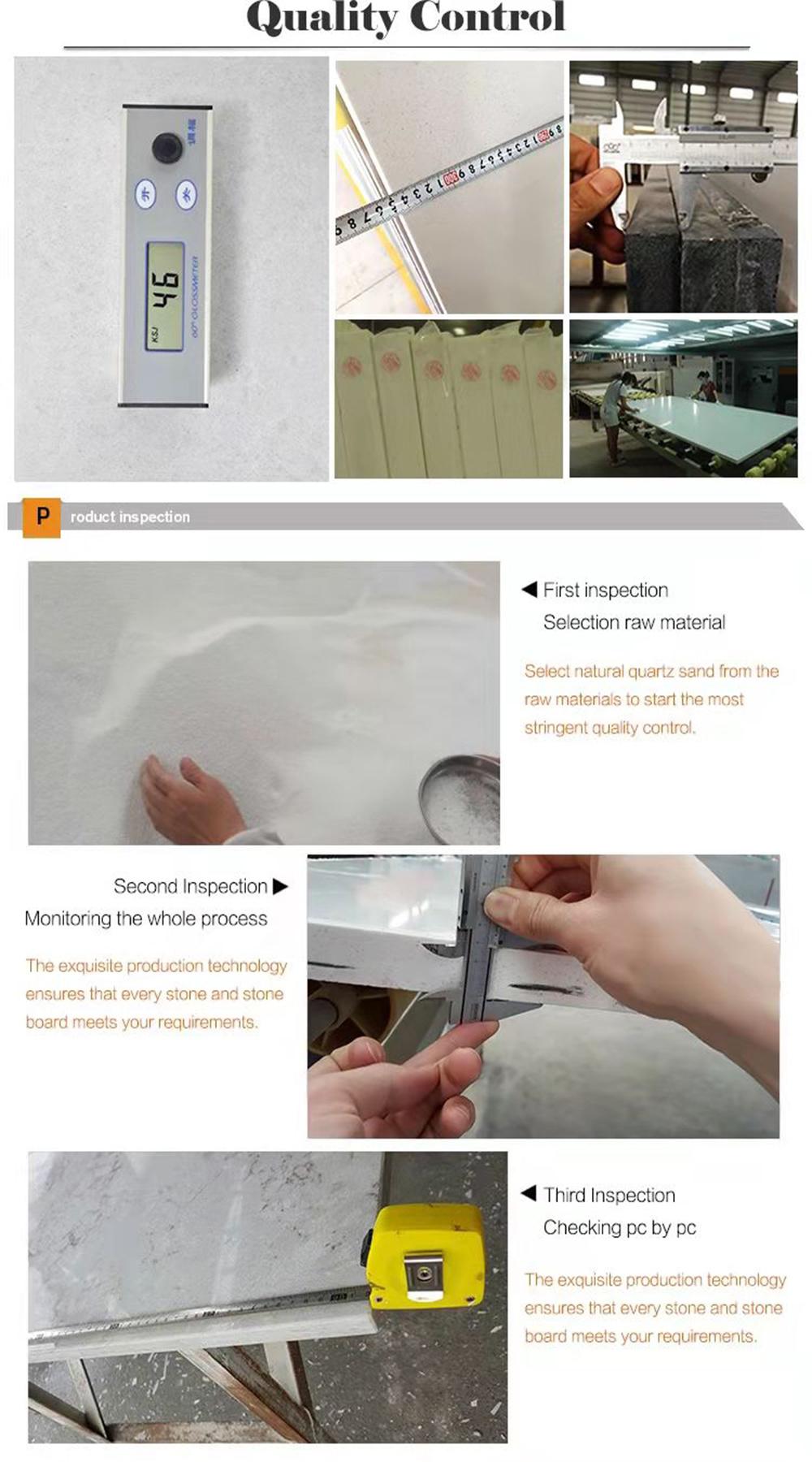 Crystal White Building Material Quartz for Counter Top