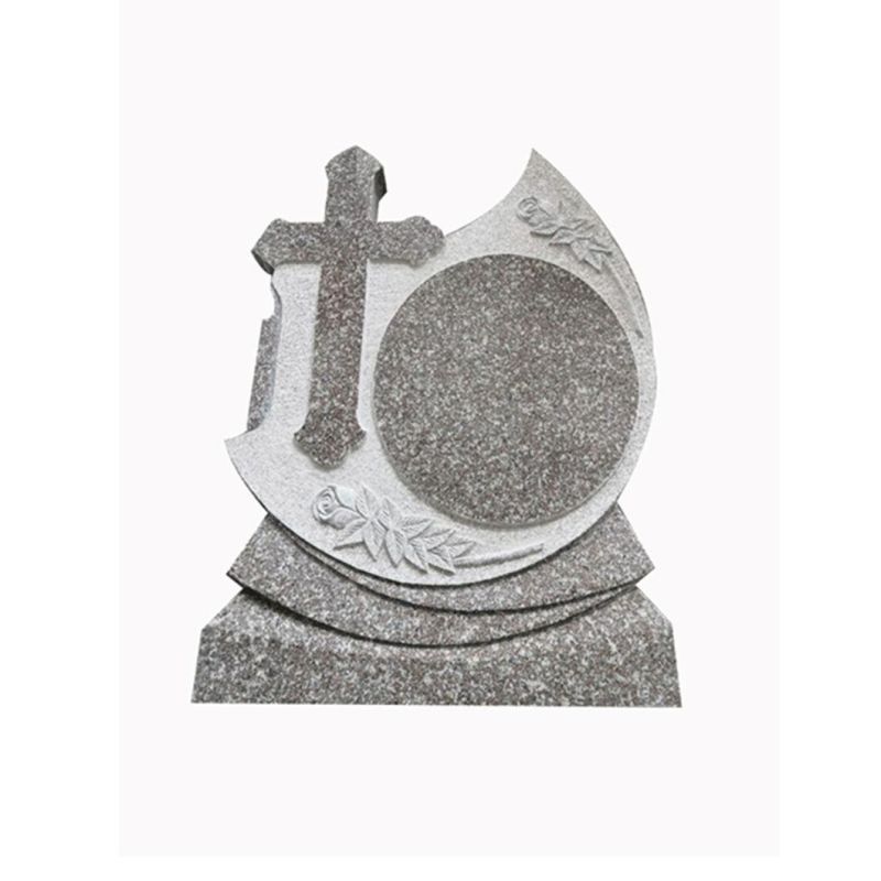 G664 Brown Star Granite Romania Orthodox Cross Cruce Monument