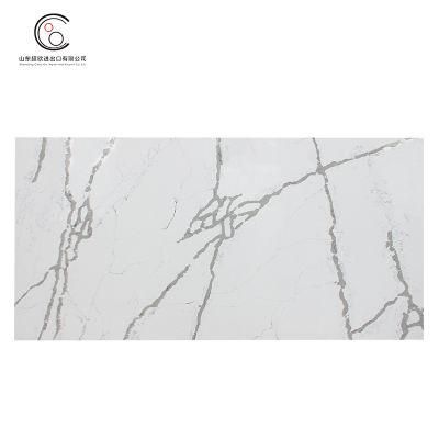 Artificial Calacatta Solid Surface Quartz Stone Slab Price for Canada Market