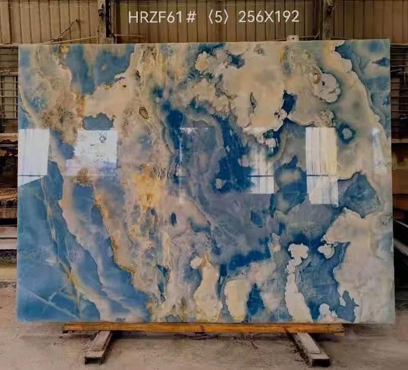 Natural Blue Onyx Polished Slabs