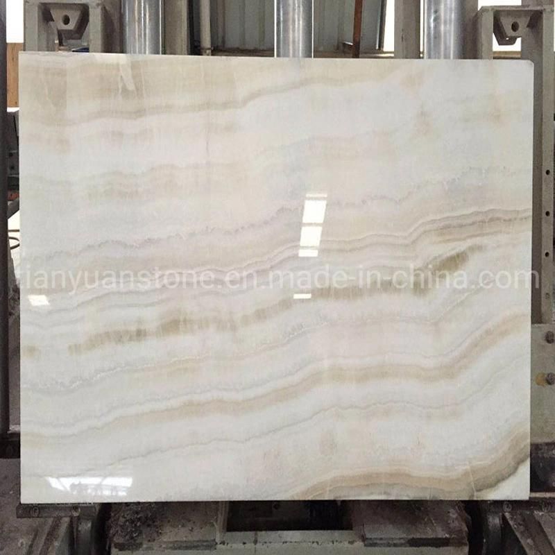 White Onyx Marble Polaris Marble Jade Natural Stone for Kitchen Top