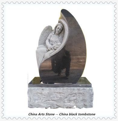Simple Europe Granite Tombstone Headstone for Ceremony