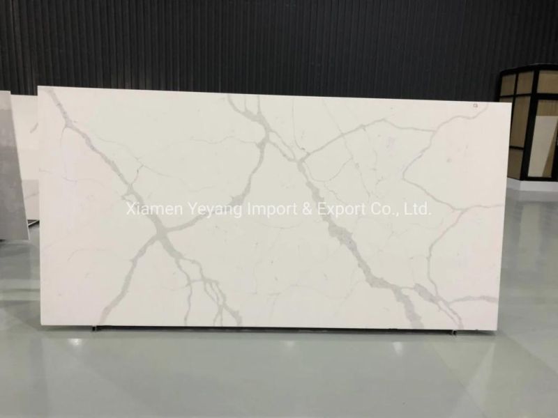 Artificial Stone Calacatta Quartz for Kitchen/Banthroom/Countertop/Workbench/Vanity/Table Top