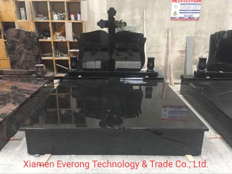 G664/G603/G654/G623/China Black/Chinese South African Black/Aurona/Bahama Blue Granite Headstone/Momument/Gravestone/ Tombstone of Romania/Poland/Ireland Style