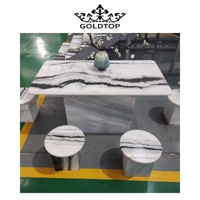 Home Decoration Factory Wholesale Natural Stone Marble Floor/Wall Tile Panda White Marble for Restaurant