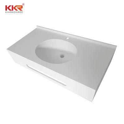 36 Inch Marble Top Stone Bathroom Vanity Top with Sink