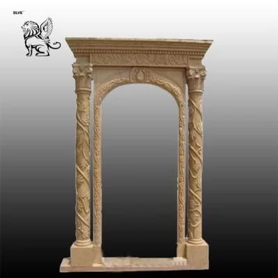 Rectangular Art Carved Marble Door Mdfy-18