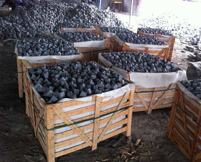 Grey Granite G654 Cobblestones, Silver Grey Pavers, Light Grey Granite Flamed Paving Stone, Sesame Grey Pavers & Tiles, Sesame Grey exfoliated paving stone