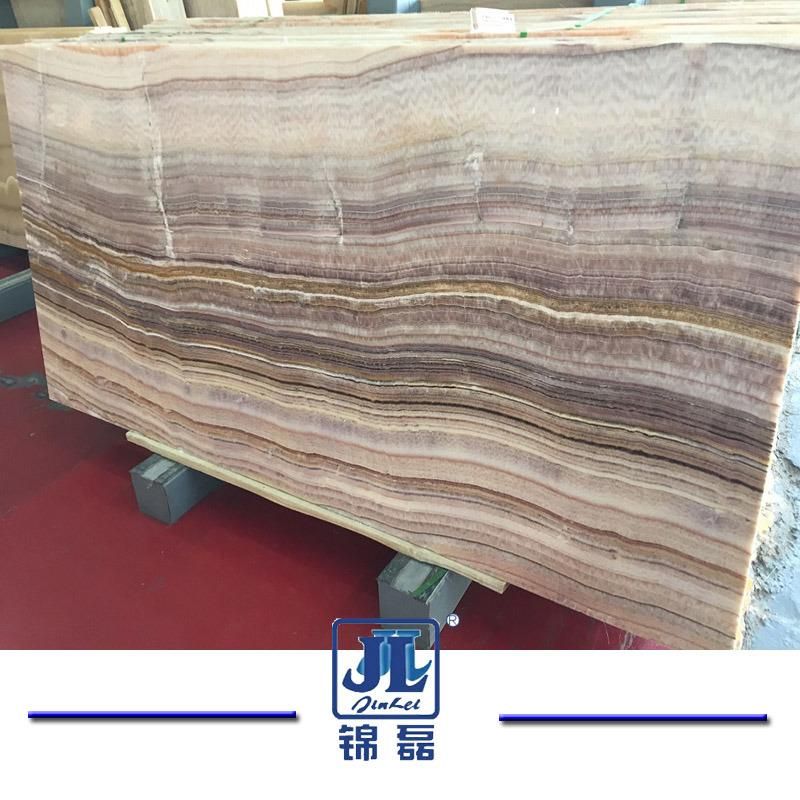 Building Material Marble Transparent Rainbow Onyx for TV Set Background Wall Decoration Projects/Interior Decoration
