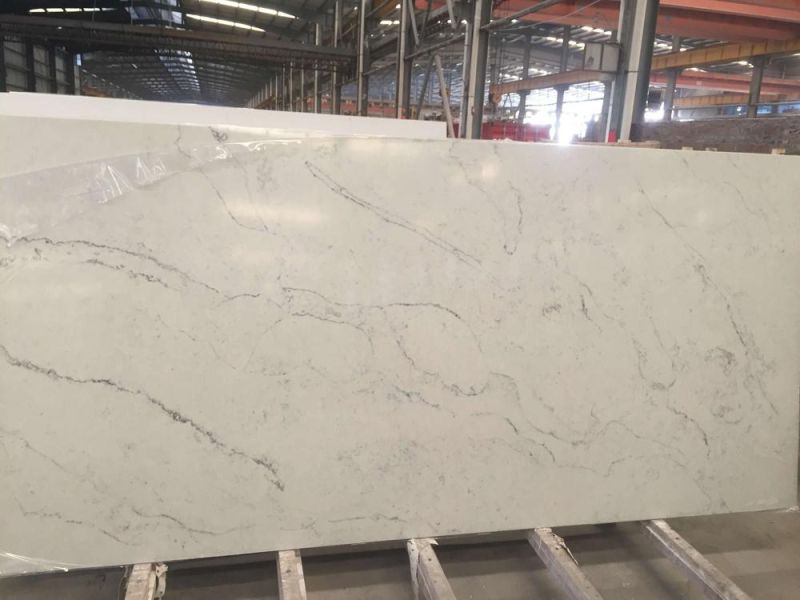 Wholesales Artificial Marble Stone Calacatta Quartz Kitchen Vanity Table Top