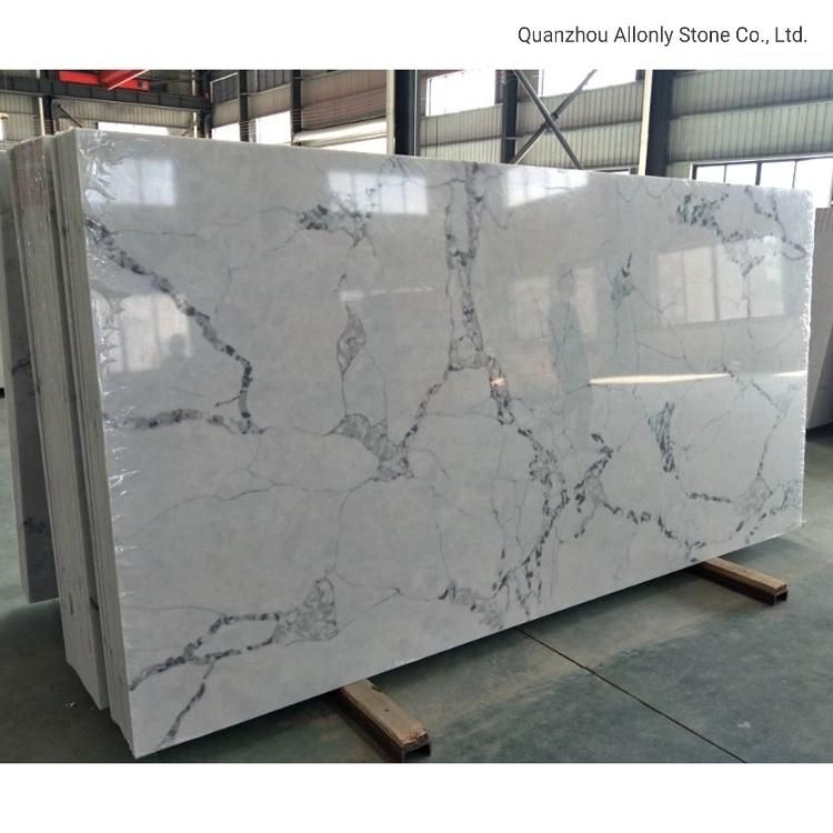 Custom Made Quartz Panel Solid Surface Countertop for Kitchen