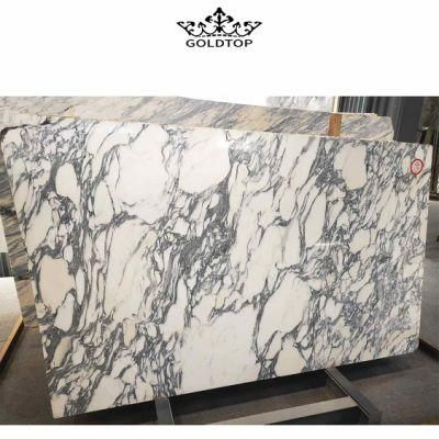 Manufacturer Arabescato Marble Stone Slabs Black Veins White Marble Slab for Floor Tiles