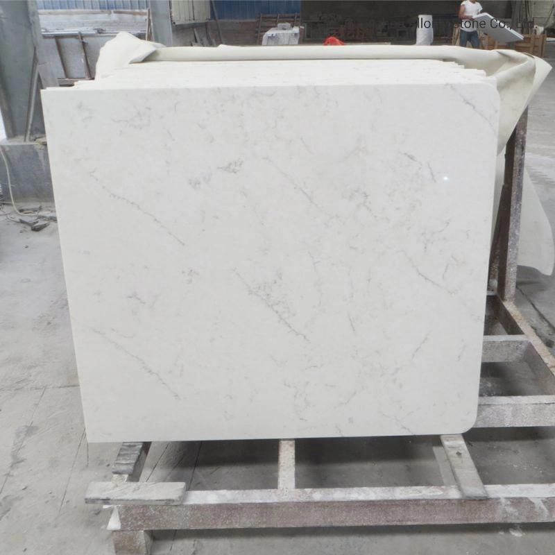 Wholesale Sink Cutout Artificial Quartz Engineered Stone for Kitchen Countertop